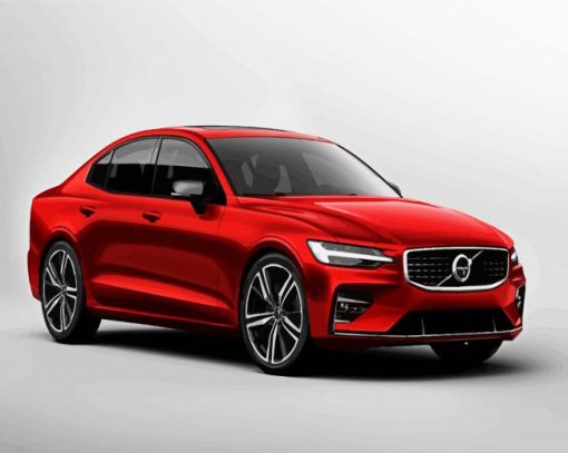 Red Volvo Sport paint by numbers