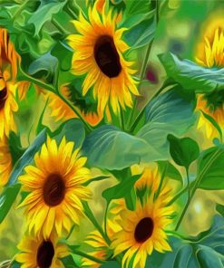 Sunflowers Art paint by numbers