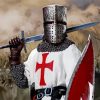 The Templar Knight Holding Sword Paint By Number