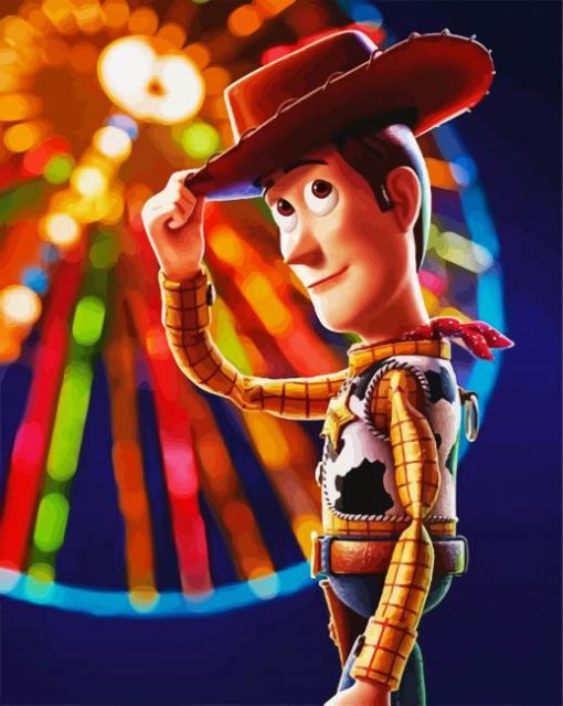 Toy Story Sheriff Woody paint by numbers