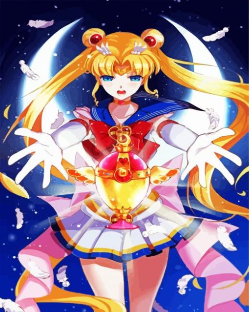 Tsukino Sailor Moon Hero Paint By Number