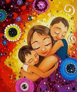 Twin Brothers With Mother Paint By Number