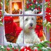 West Highland Terrier Christmas paint by numbers