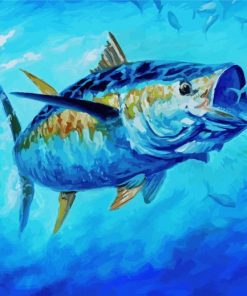 Yellowfin Tuna Fish paint by numbers