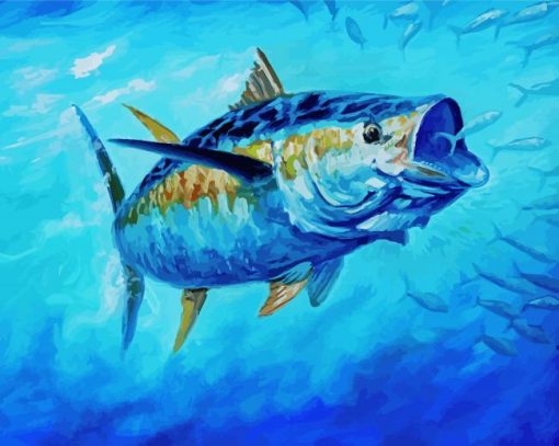 Yellowfin Tuna Fish paint by numbers