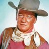 Actor John Wayne paint by numbers