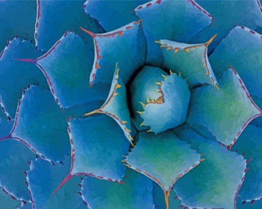 Agave With Thorns Paint By Number