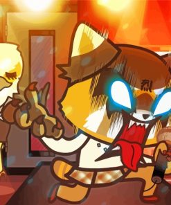 Aggretsuko Screaming Paint By Number