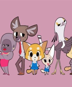 Aggretsuko Characters Paint By Number