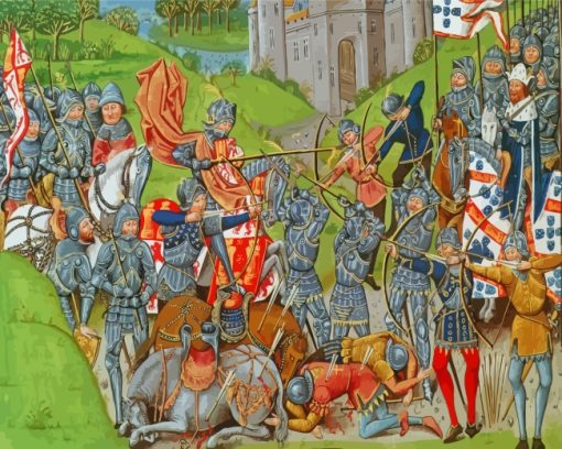 Agincourt Battle Art Paint By Number