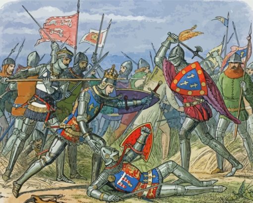 Agincourt Battle Paint By Number