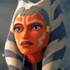 Ahsoka Character Of Star Wars Paint By Number