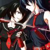 Akame Vs Kurome Paint By Number