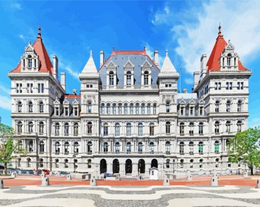 Albany New York State Capital Paint By Number