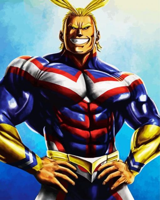 All Might Super Hero Paint By Number