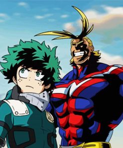 All Might and Deku Paint By Number