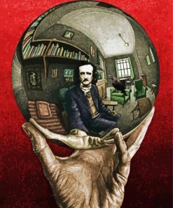 Allan Poe Crystal Ball Paint By Number
