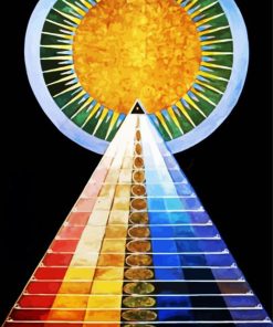 Altarpiece Hilma of klint paint by numbers