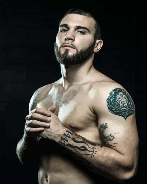American Boxer Caleb Plant Paint By Number