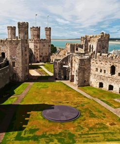 Anglesey Caernarfon Castle Paint By Number