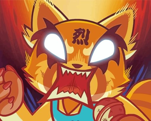 Angry Aggretsuko Paint By Number