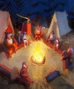 Animals Campfire Paint By Number