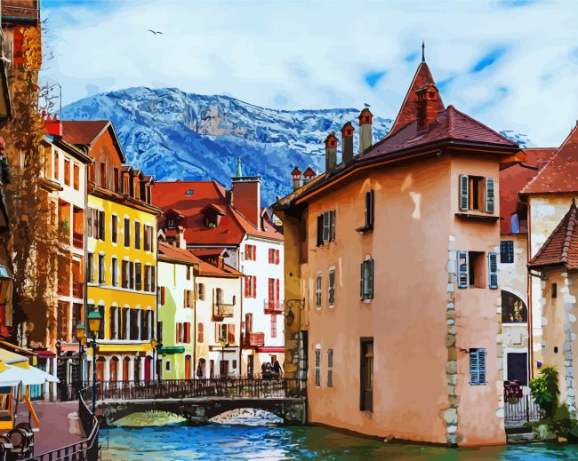 Annecy City France Paint By Number