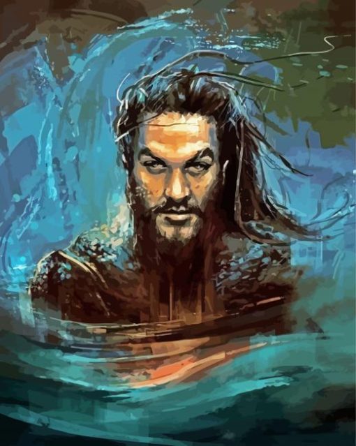 Aquaman paint by numbers