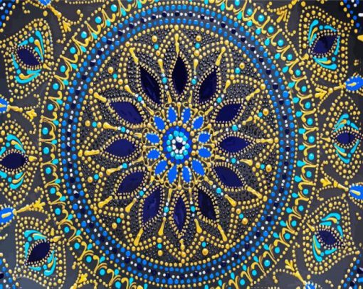 Arabesque Mandala Art paint by numbers