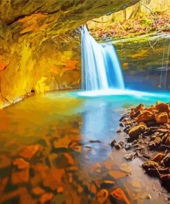 Arkansas Waterfall Landscapes Paint By Number