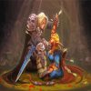 Arthas Menethil and Sylvanas paint by numbers