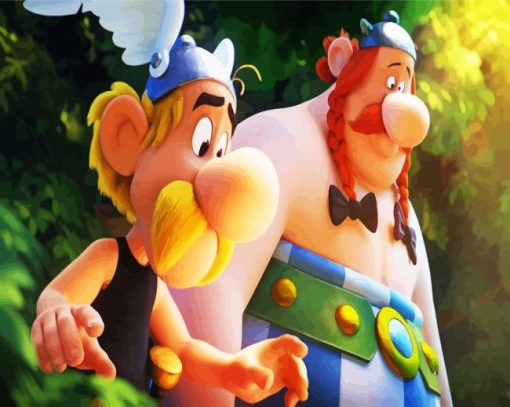 Asterix And Obelix Cartoon Characters Paint By Number