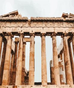 Athens Parthenon Monument paint by numbers