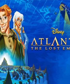 Atlantis The Lost Empire Disney Animation paint by numbers