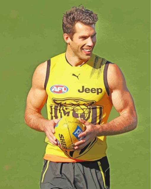 Australian Football League Player Sport Paint By Number