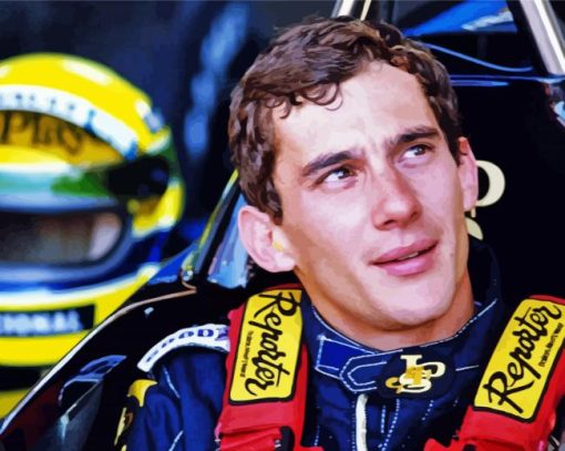 Ayrton Senna Brazilian Driver Paint By Number