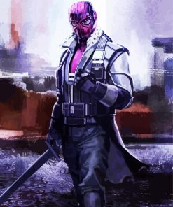 Baron Zemo Captain America Civil War paint by numbers
