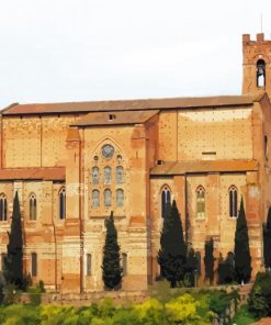 Basilica of San Domenico Tuscany paint by numbers