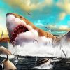 The Big Megalodon Shark Paint By Number