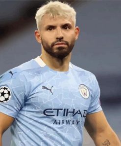 Blondy Sergio Agüero paint by numbers