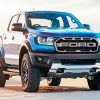 Blue Ford Ranger paint by numbers