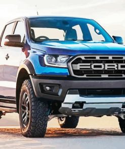 Blue Ford Ranger paint by numbers