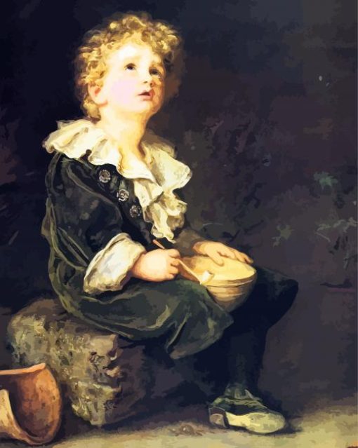Bubbles by John Everett Millais paint by numbers