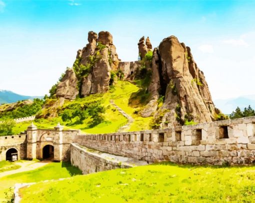 Bulgaria Belogradchik Fortress paint by numbers