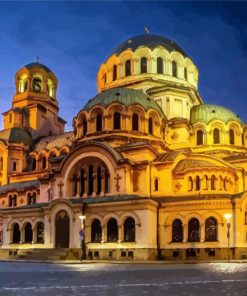 Bulgaria St Alexander Nevsky Cathedral paint by numbers