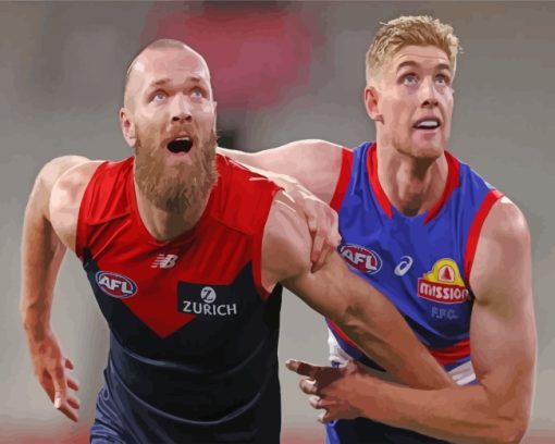 Bulldogs Vs Melbourne AFL Paint By Number