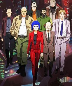 Characters of Ghost in the Shell Arise Anime paint by numbers