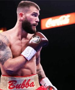Caleb Plant Boxer paint by numbers