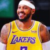 Carmelo Anthony Lakers Basketball Player Paint By Number