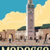 Casablanca Morocco Poster paint by numbers